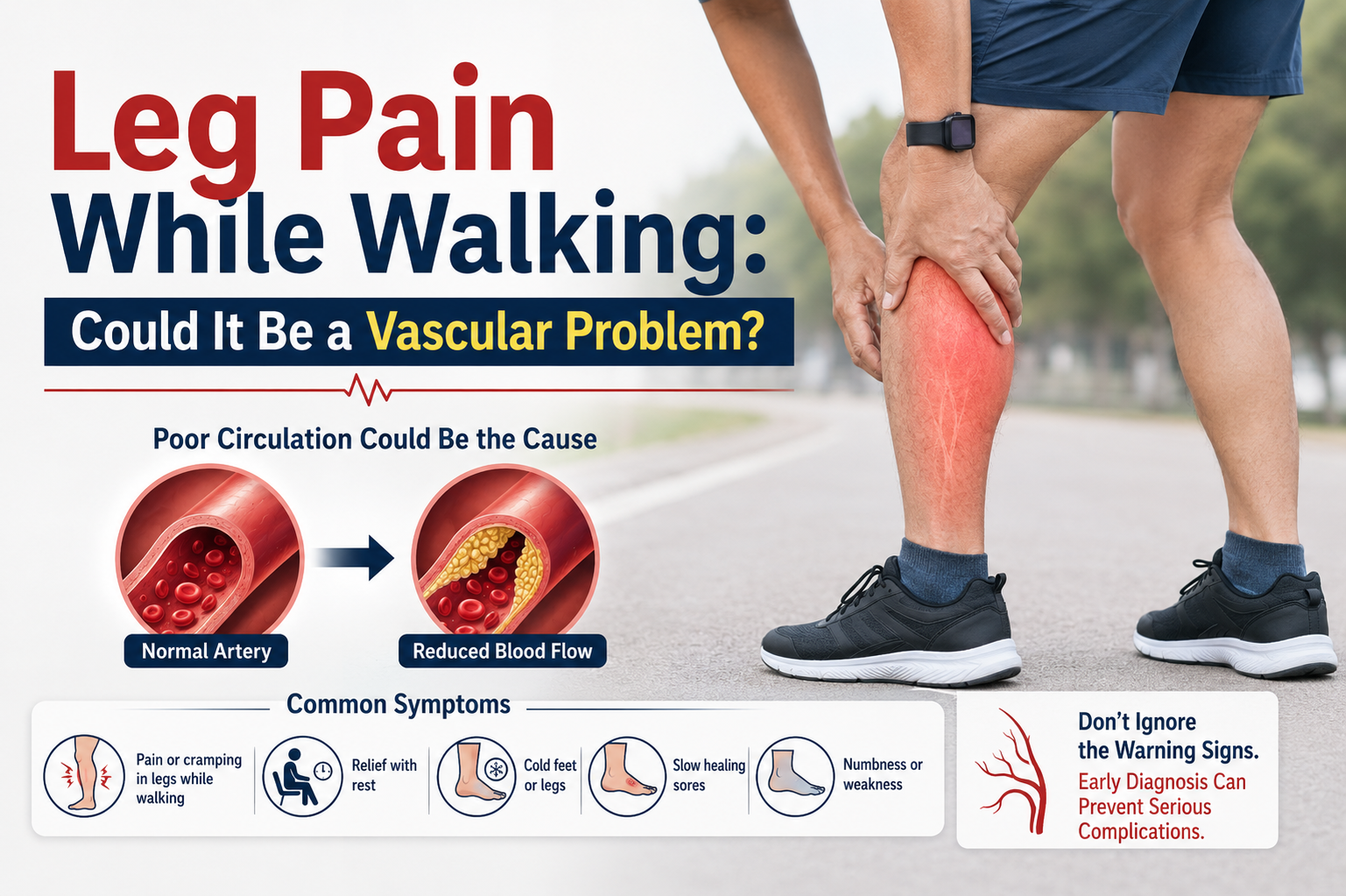 Leg Pain While Walking: Could It Be a Vascular Problem?