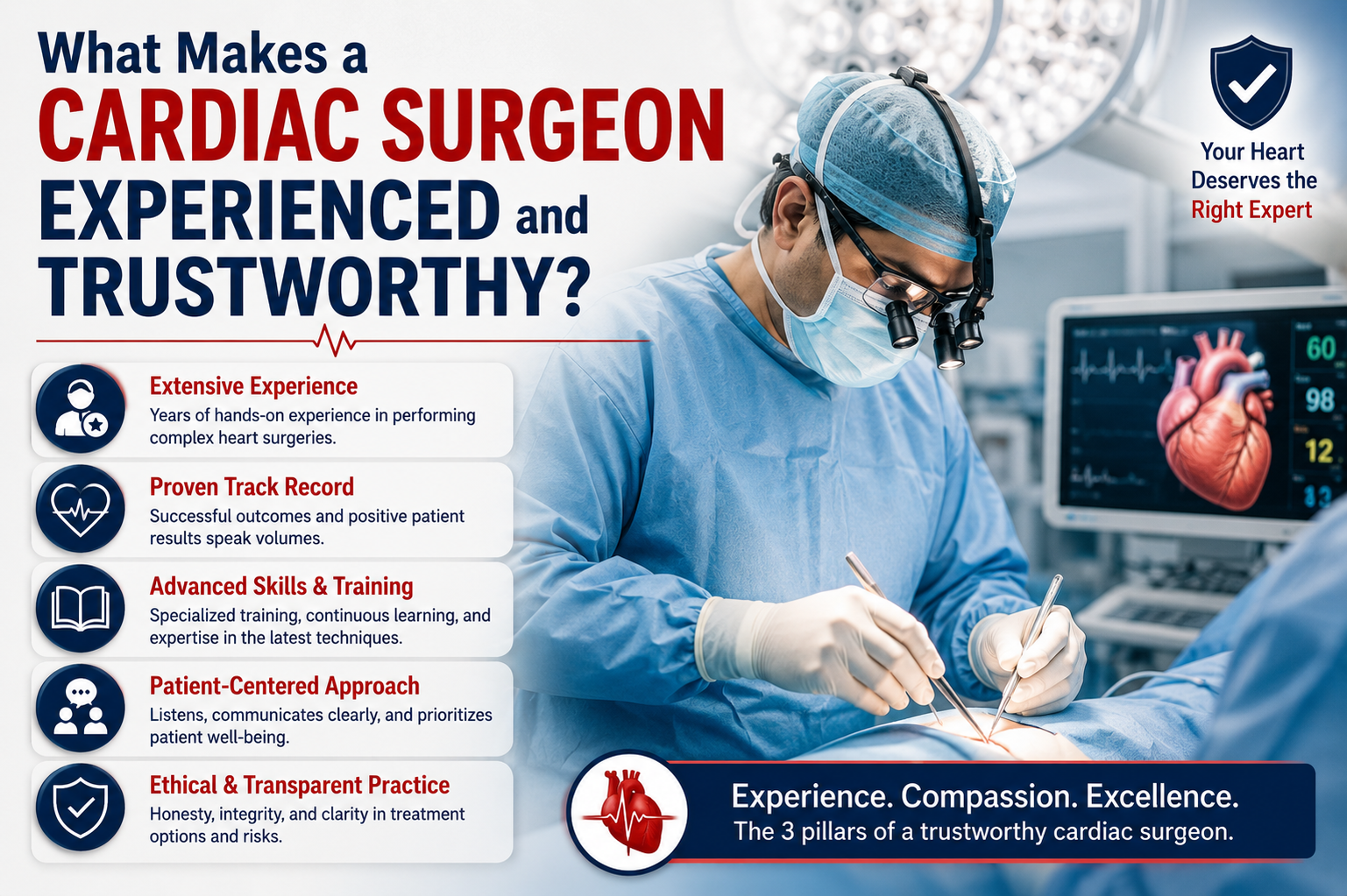 What Makes a Cardiac Surgeon Experienced and Trustworthy?